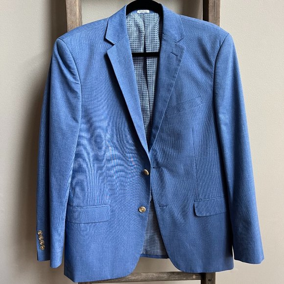 Men's Chambray Sportcoat by Saddlebred - Picture 1 of 3